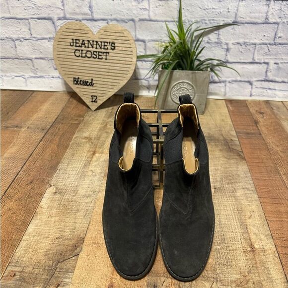 Vince - Bonham Suede Water Repellent Chelsea Boots - Graphite - Picture 10 of 11